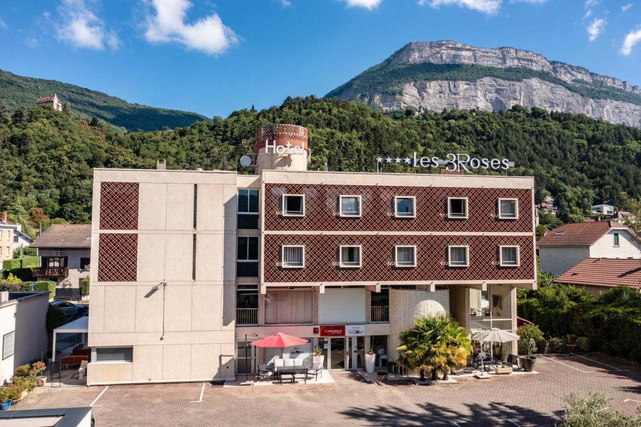 Hotel Les Trois Roses, Meylan Grenoble Exteriör bild